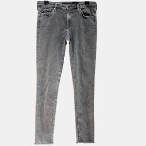 AG Adriano Goldschmied Middi Ankle Legging Jeans in Grey Wash Women’s 29R